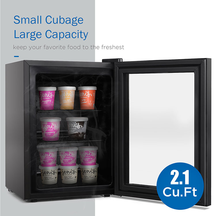 Countertop display freezer